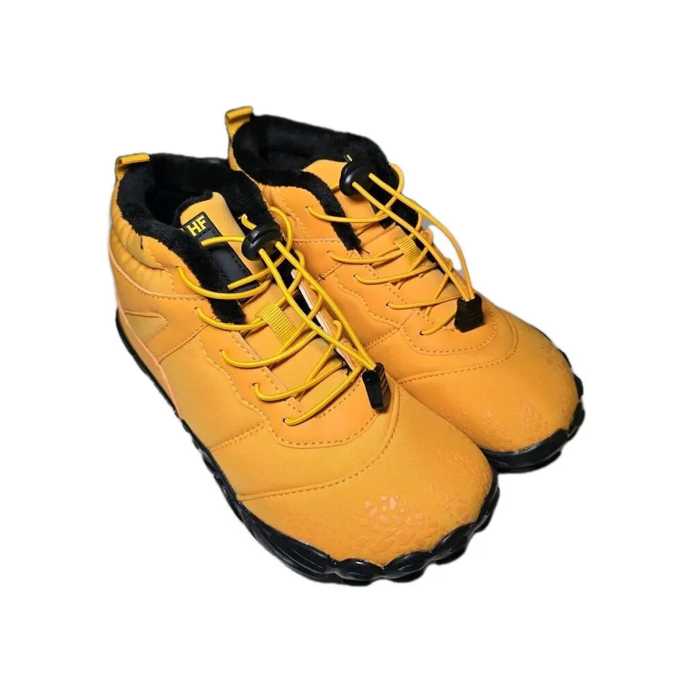 Hike Footwear Vindra Flex Barefoot Winter Shoes Yellow EU 36 Non-Slip Fleece New